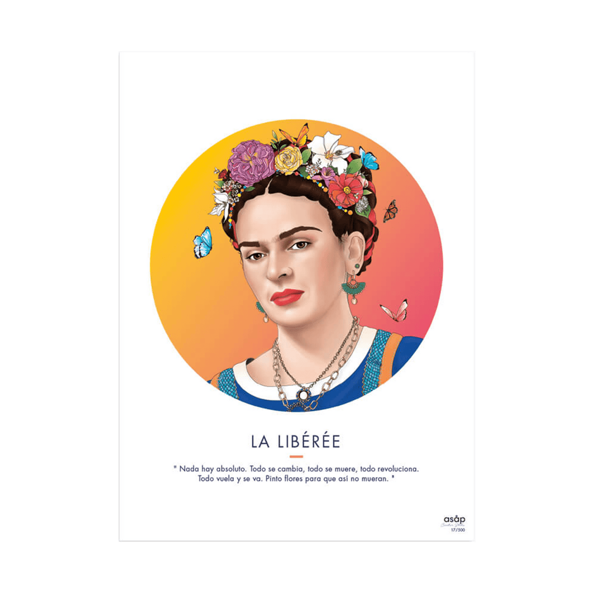 ASAP CREATIVE STUDIO Affiche La libérée Orange