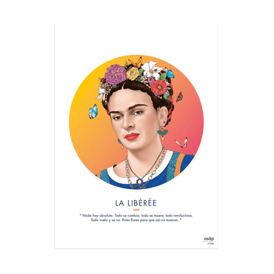 ASAP CREATIVE STUDIO Affiche La libérée Orange