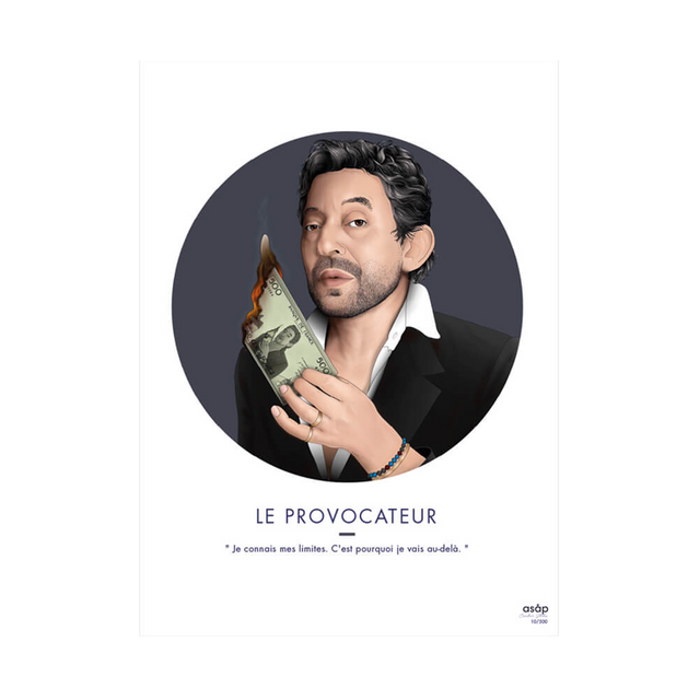 Asap Creative Studio Affiche LE PROVOCATEUR 30 x 40 cm