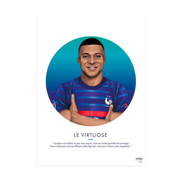 Asap Creative Studio Affiche LE VIRTUOSE 30 x 40 cm