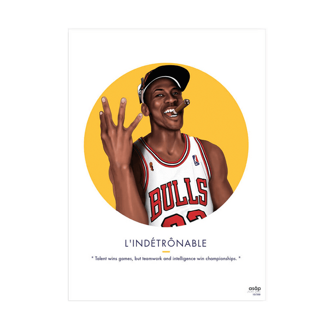 Asap Creative Studio Affiche L'INDÉTRÔNABLE 30 x 40 cm