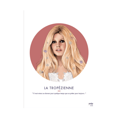 ASAP CREATIVE STUDIO Affiche La tropezienne Rose