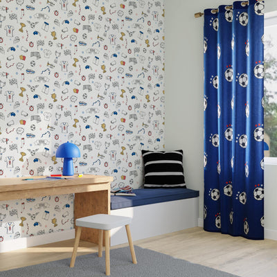 4MURS Papier peint intissé Soccer Multicolore