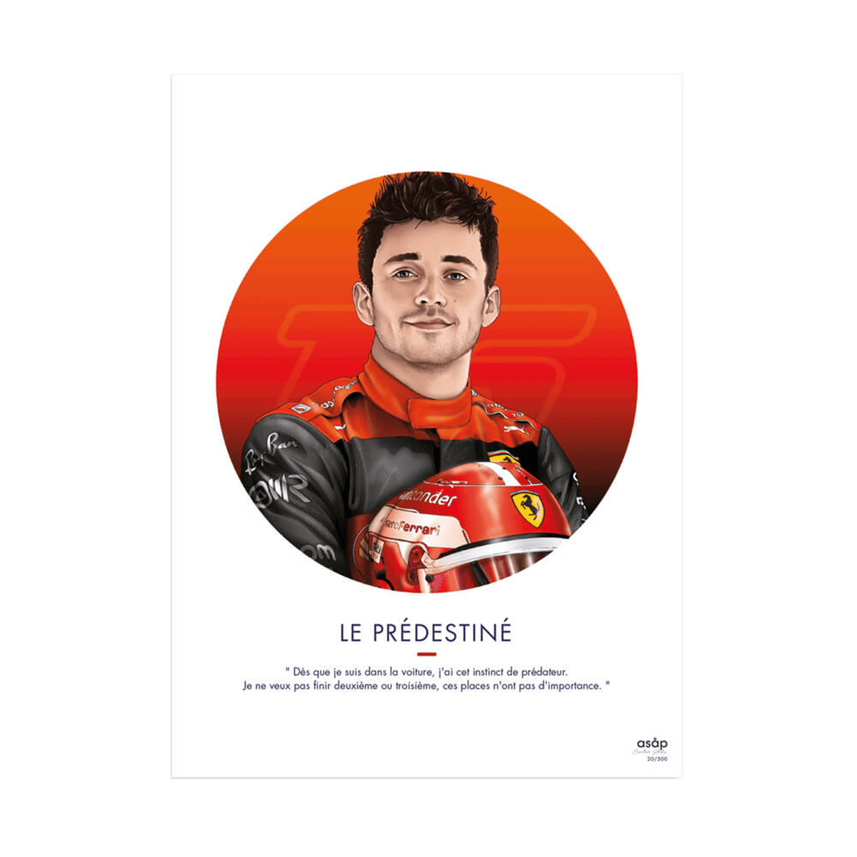 ASAP CREATIVE STUDIO Affiche Le prédestiné Rouge
