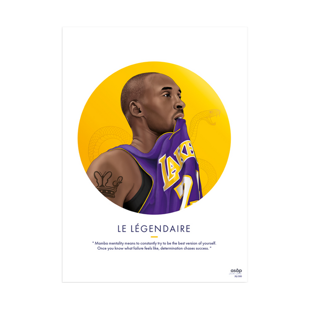 Asap Creative Studio Affiche LE LÉGENDAIRE 30 x 40 cm