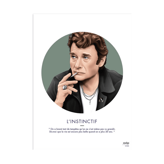 Asap Creative Studio Affiche L'INSTINCTIF 30 x 40 cm