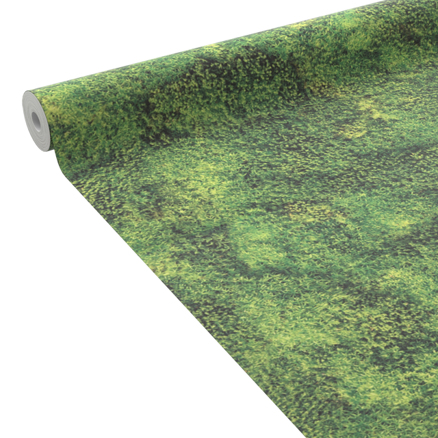 Papier peint intissé MOSS coloris vert mousse