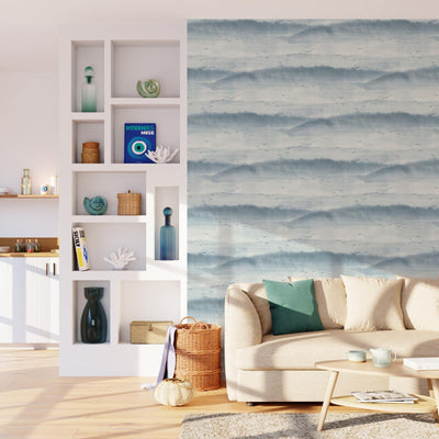 Papier peint intissé Albatras Bleu grisé