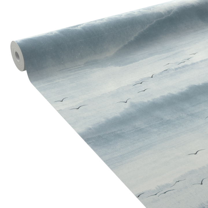 Papier peint intissé Albatras Bleu grisé