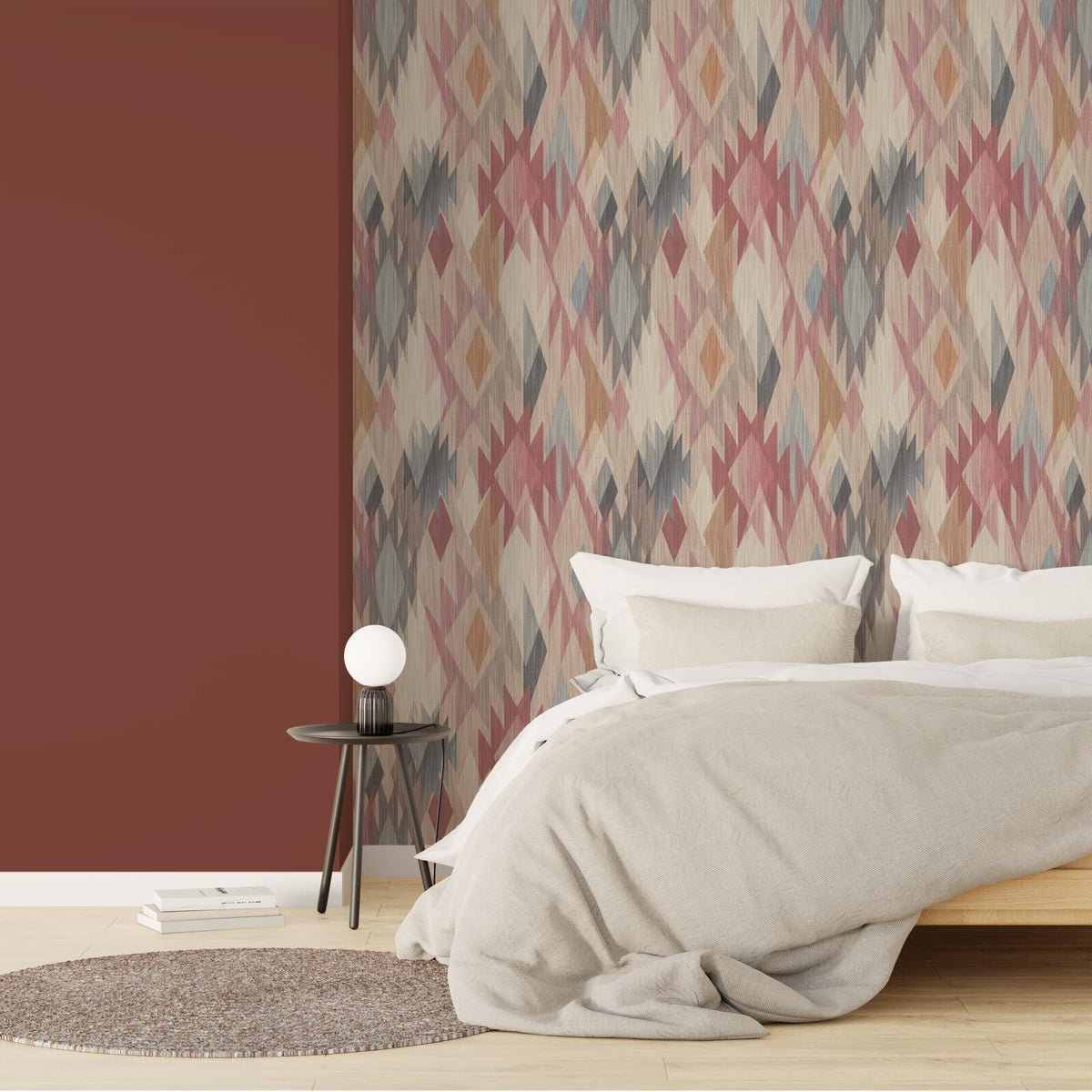 Papier peint intissé Gujarat Multicolore