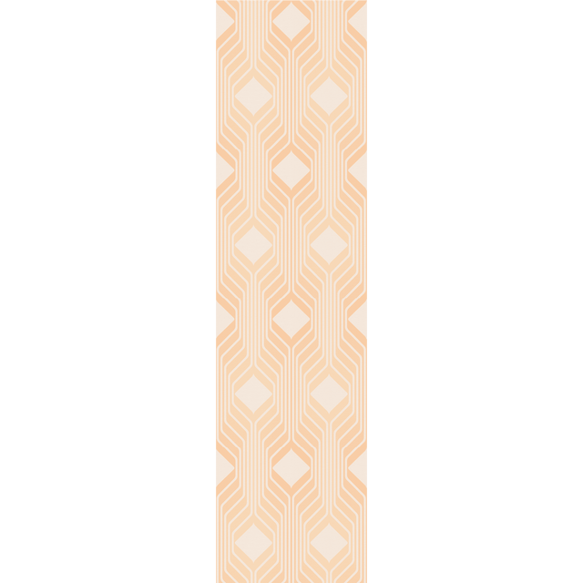 Papier peint intissé ELBÉE coloris Orange/Rose