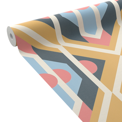 Papier peint intissé Cataline Multicolore