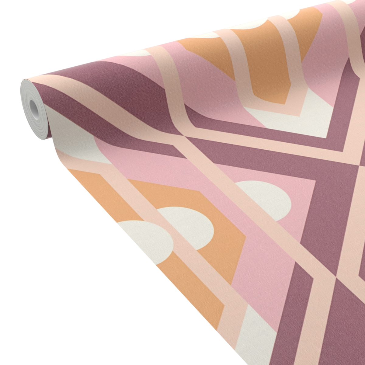 Papier peint intissé Cataline Rose et orange