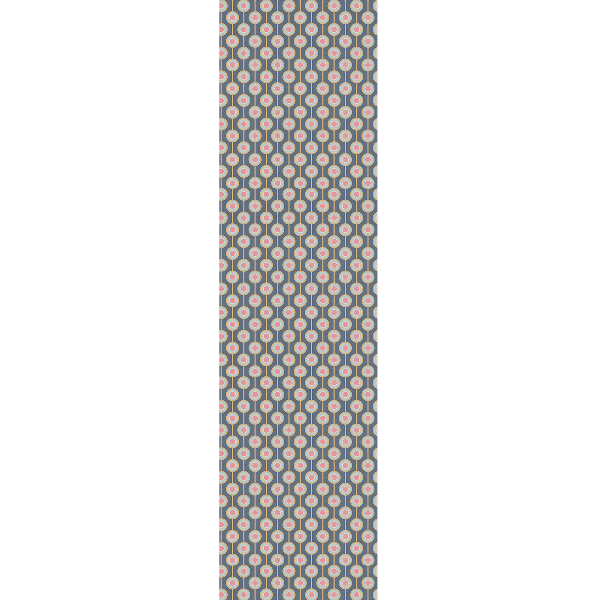 Papier peint intissé Milias Bleu foncé et rose