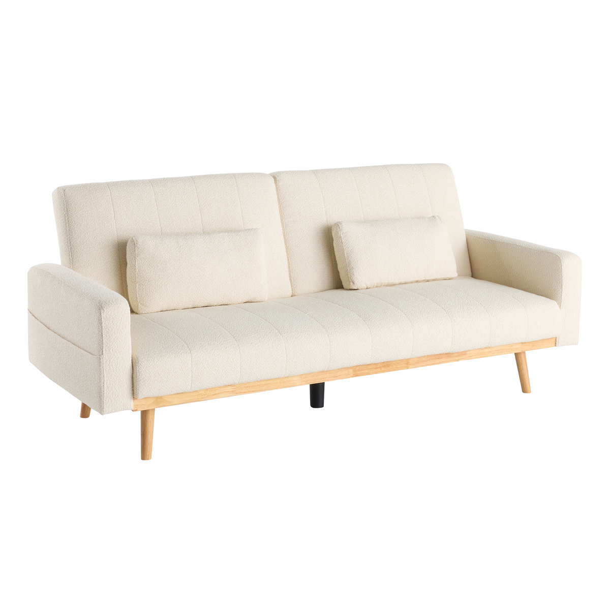 4MURS Canapé convertible clic-clac Liv Naturel 3 places