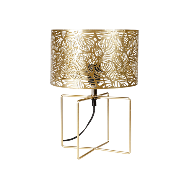 Ostaria Lampe à poser CALATHEA coloris or 35 x 25 cm