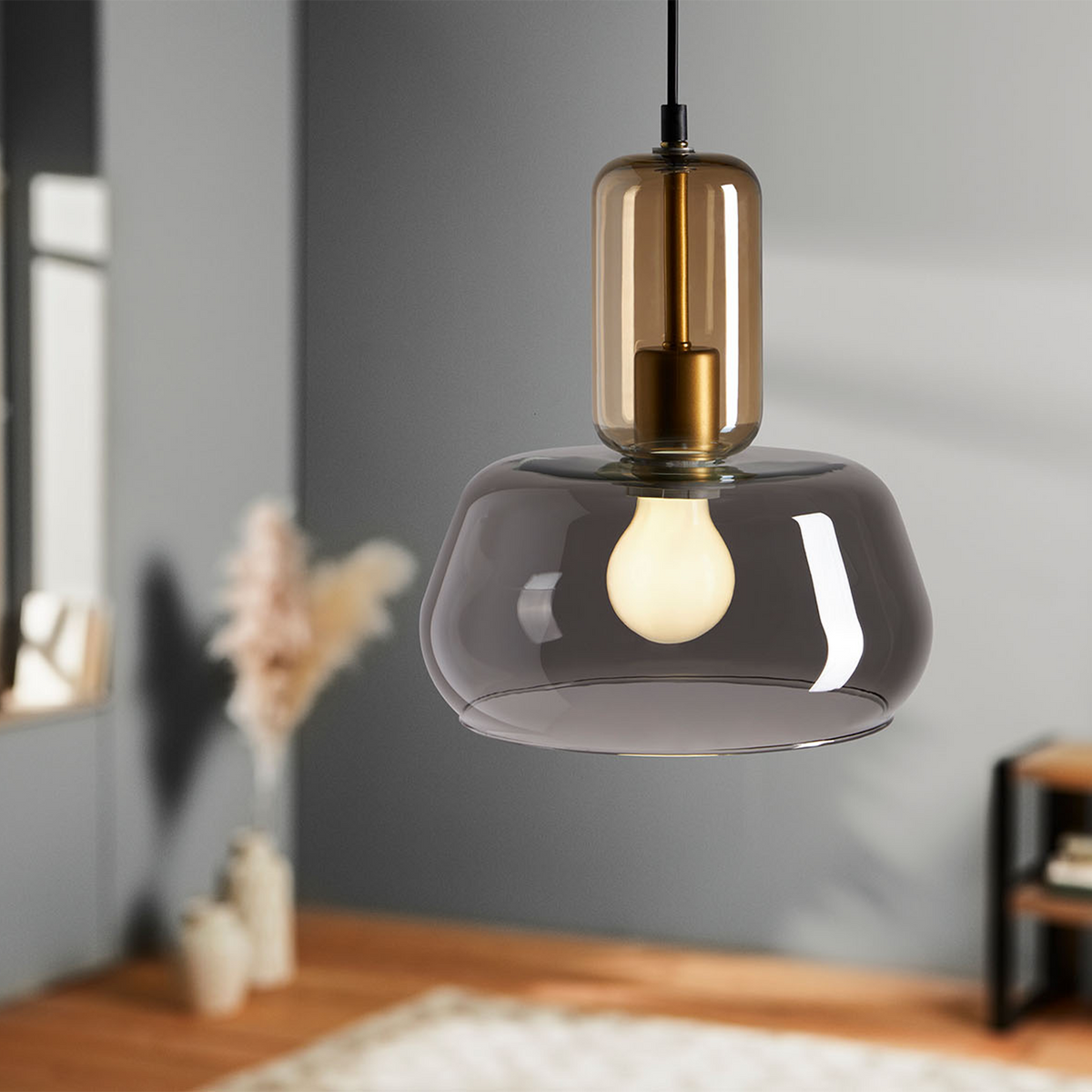 OSTARIA Suspension Dulcia Transparent fumé