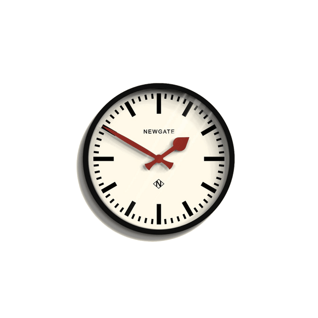 Horloge en métal LUGGAGE coloris noir