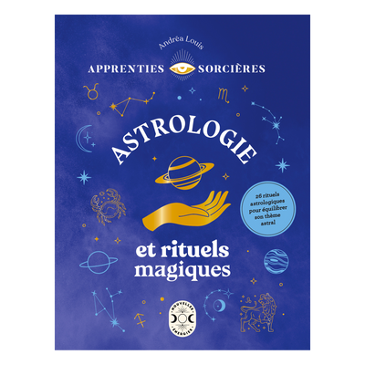 Livre bien-être Astrologie et rituels magiques Violet