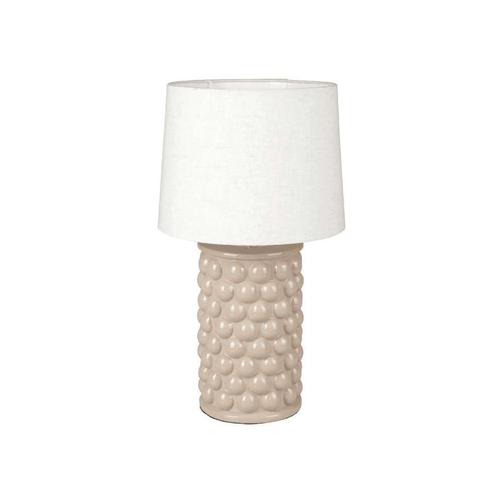 OSTARIA Lampe à poser Pompon Beige