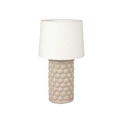 OSTARIA Lampe à poser Pompon Beige