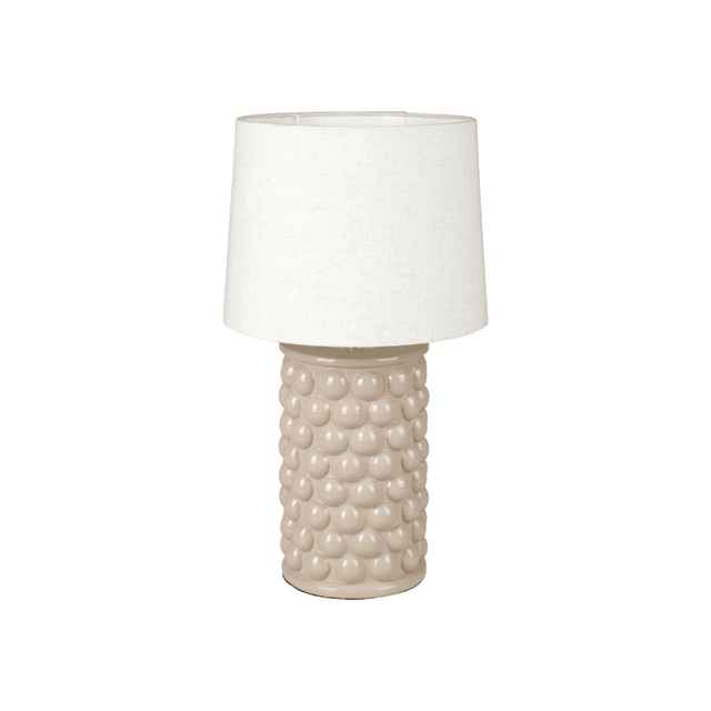Ostaria Lampe à poser POMPON coloris beige 44 x 22 cm