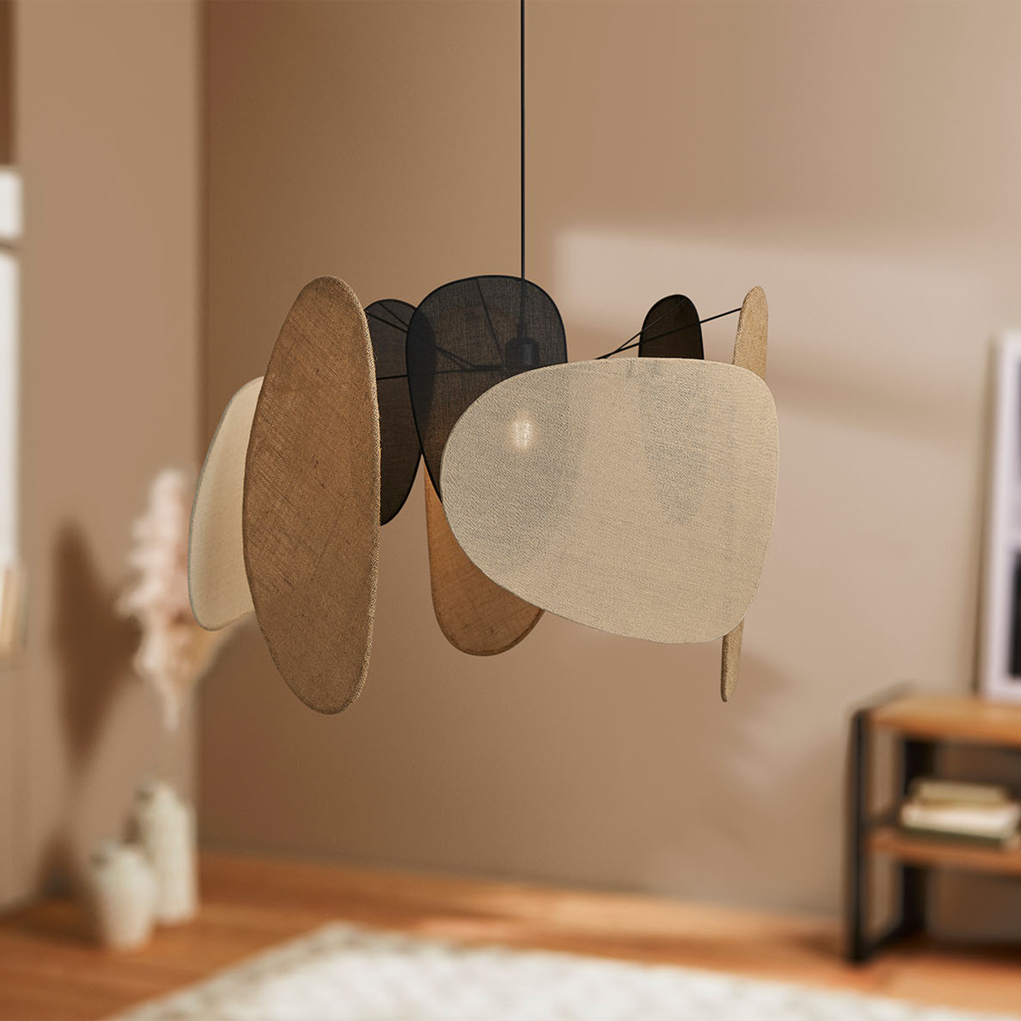 OSTARIA Suspension Almeria Beige noir marron