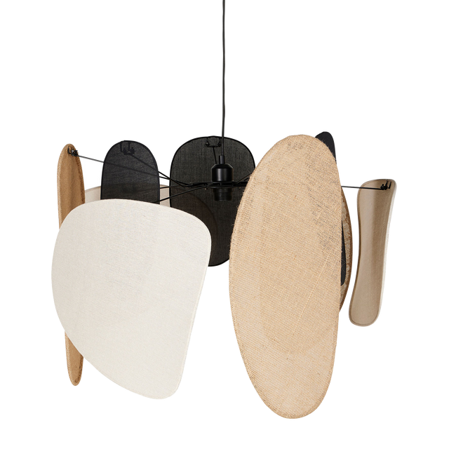 Ostaria Suspension ALMERIA beige noir marron 49 x 66 cm