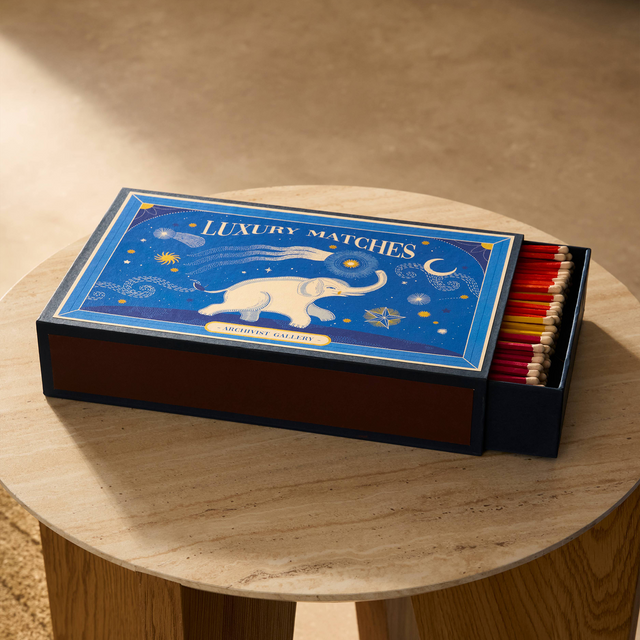 Archivist Allumettes ELEPHANT coloris bleu