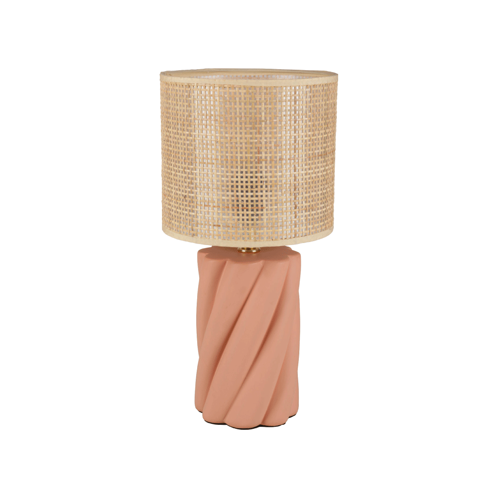 OSTARIA Lampe à poser Twist Terracotta