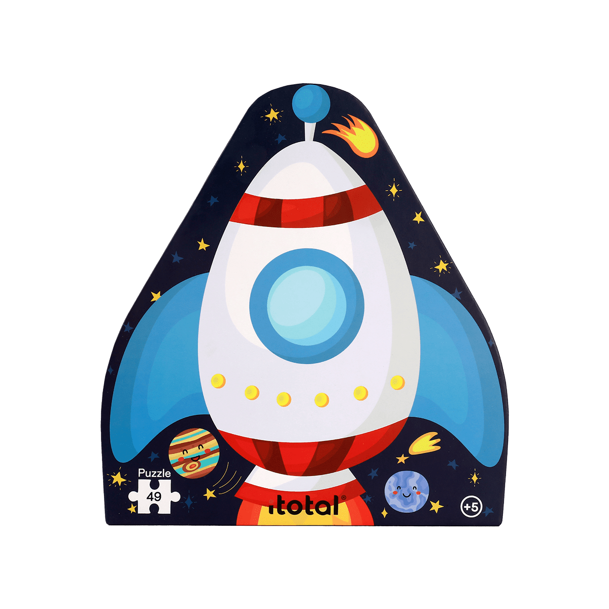 Puzzle Fusée Multicolore