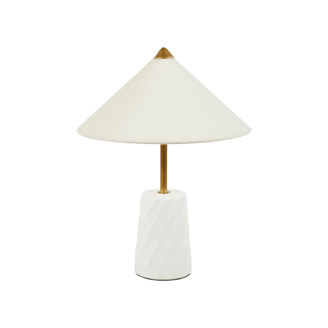 Ostaria Lampe à poser MERINGA coloris blanc 37 x 38 cm