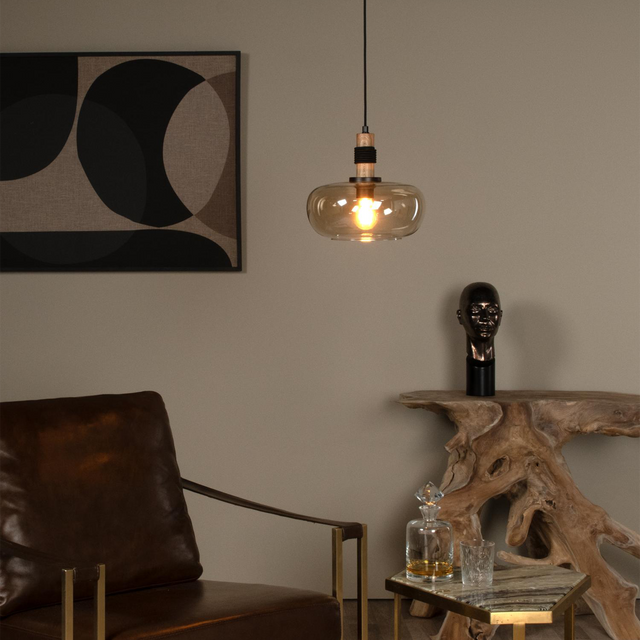 Suspension ILONA coloris ambre 32 x 30 cm