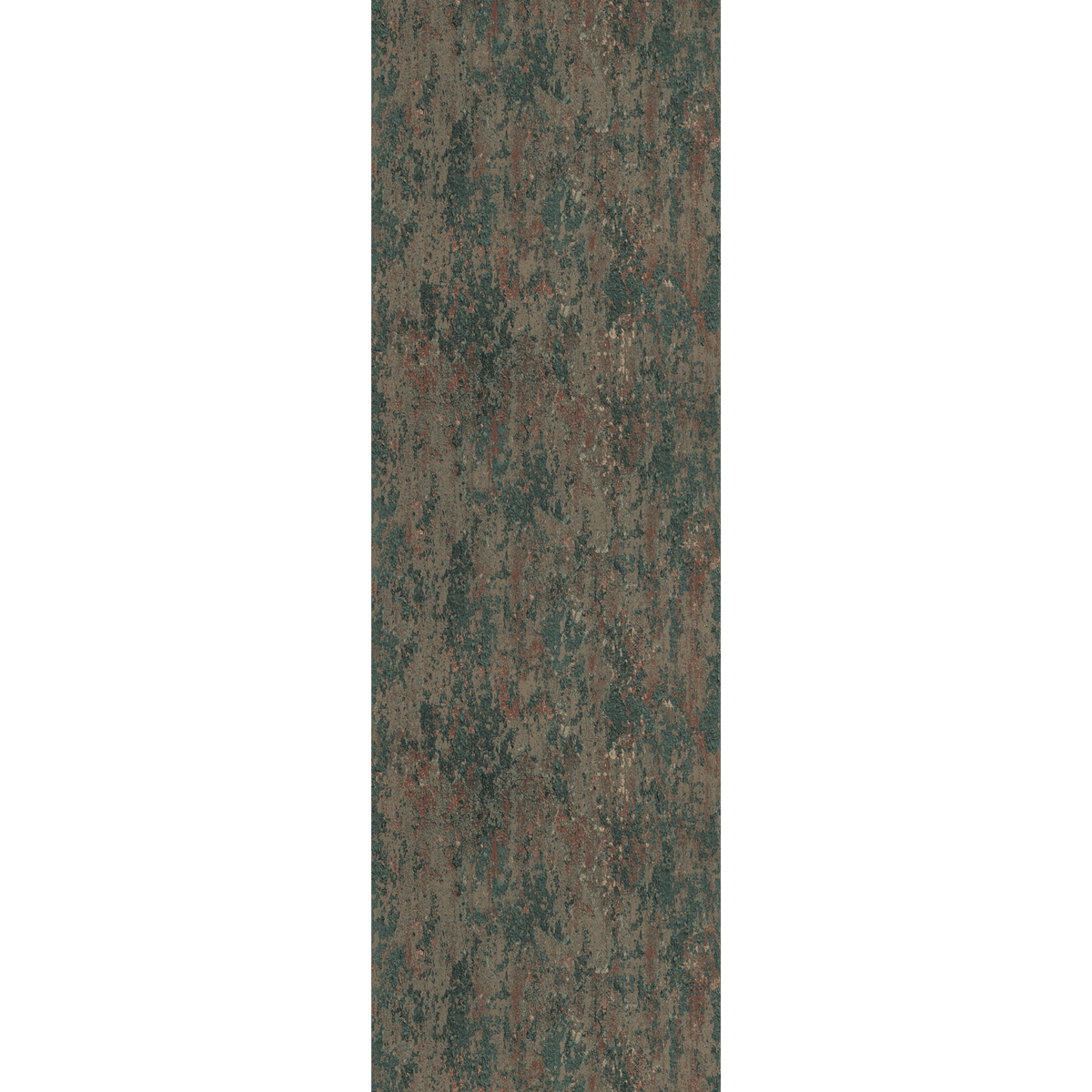 4MURS Papier peint intissé Brock Vert mousse et rouille