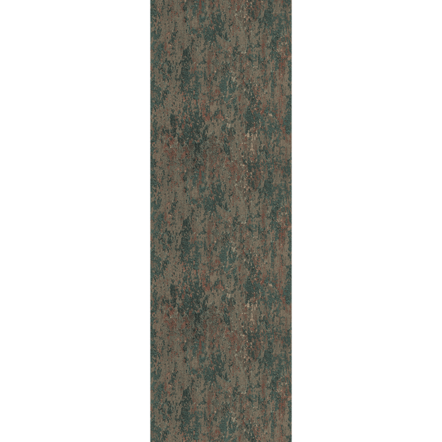 4MURS Papier peint intissé BROCK vert mousse et rouille