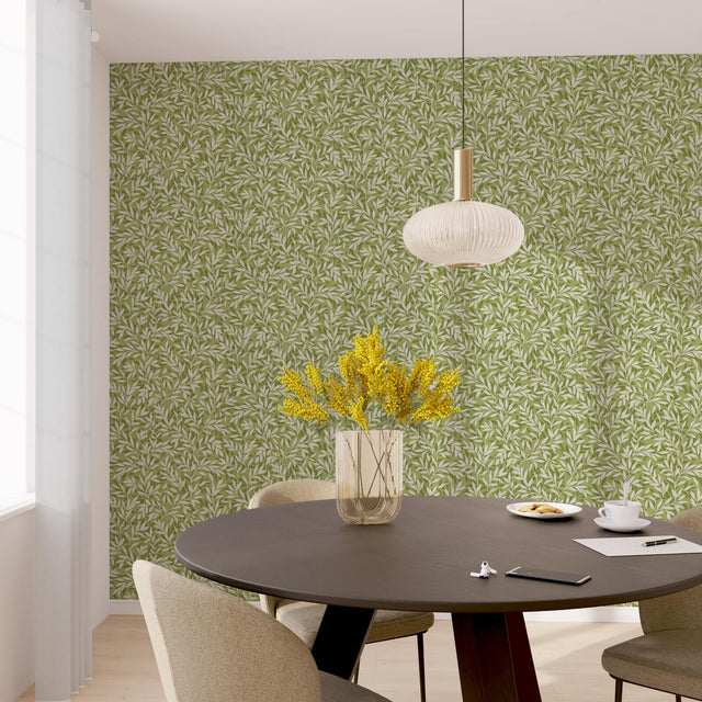 4MURS Papier peint intissé LISBET coloris vert mousse