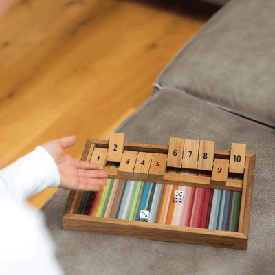 REMEMBER Jeu de société Shut the box Brun