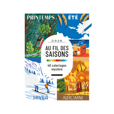 Coloriage Au fil des saisons Multicolore