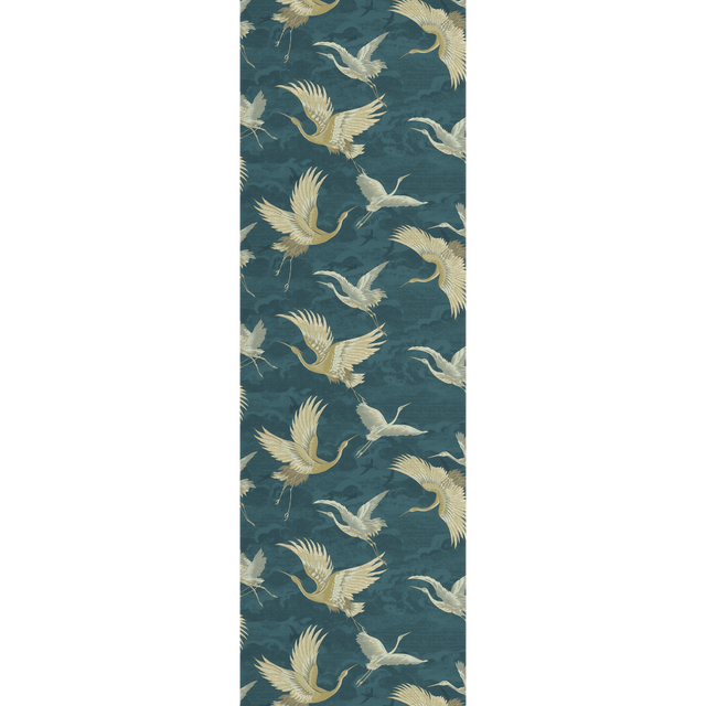 Papier peint intissé TSURU coloris bleu nuit