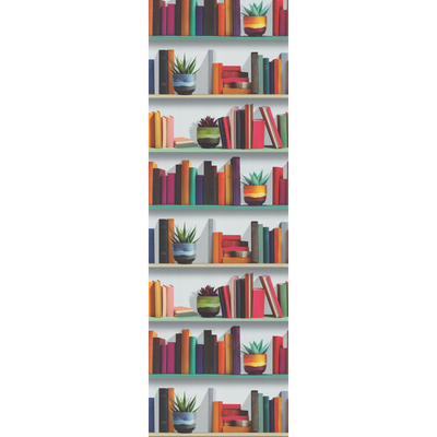 Papier peint intissé Biblioteca Multicolore