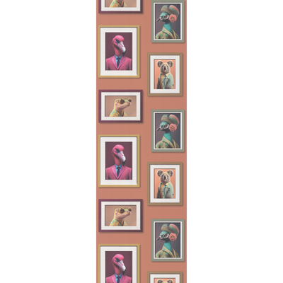 Papier peint intissé Original portrait Terracotta