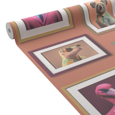 Papier peint intissé Original portrait Multicolore