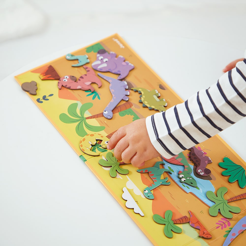 JANOD Jeu éducatif Magneti'stories les dinosaures Multicolore