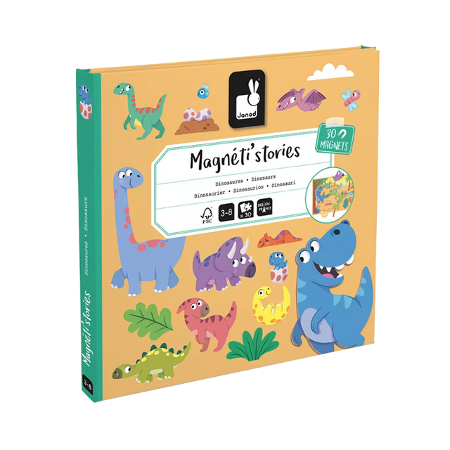 Janod Jeu éducatif MAGNETI'STORIES LES DINOSAURES