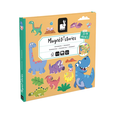 JANOD Jeu éducatif Magneti'stories les dinosaures Multicolore