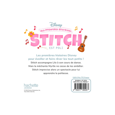 HACHETTE PRATIQUE Livre enfant Mes premières histoires - stitch est poli Blanc