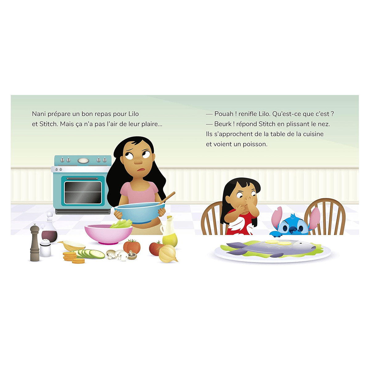 HACHETTE PRATIQUE Livre enfant Mes premières histoires - stitch mange de tout Blanc