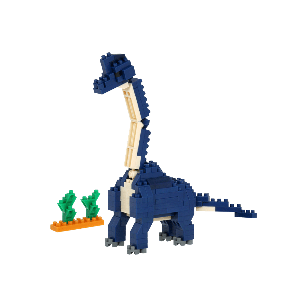 NANOBLOCK Jeu de construction Brachiosaurus Bleu