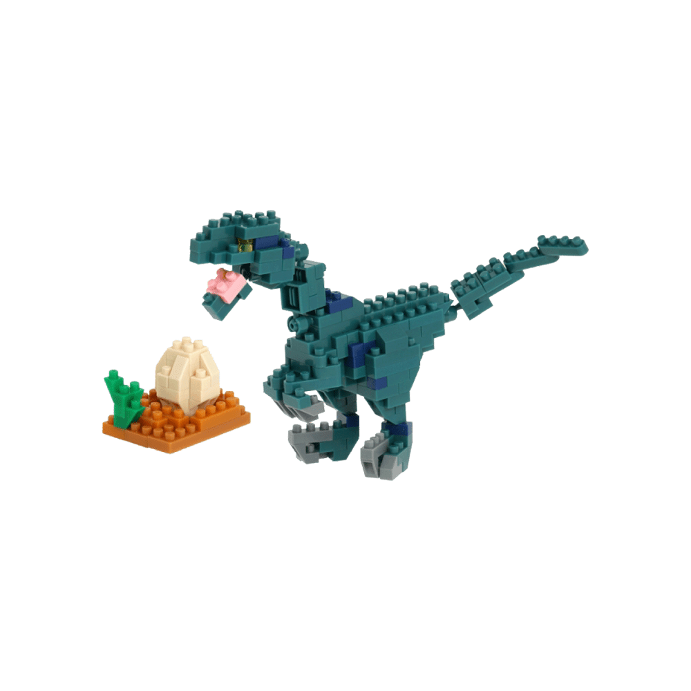NANOBLOCK Jeu de construction Velociraptor Bleu