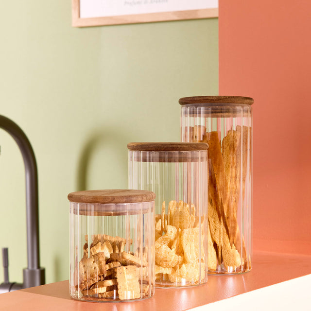 Bocal alimentaire BIBA coloris transparent diamètre 9 cm